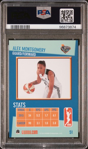 2014 Rittenhouse Wnba #51 Alex Montgomery PSA 9 - Picture 2 of 2
