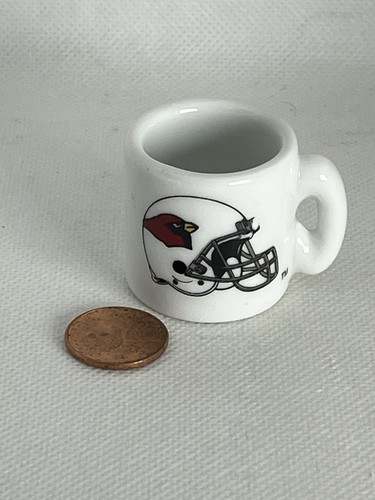 Vintage NFL Mini Coffee Cup Mug Arizona Cardinals 1.25" Collectible ...