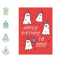 "Gruselige Geburtstagskarte Central 23 \"Birthday Ghosts\" Halloween Aufkleber"