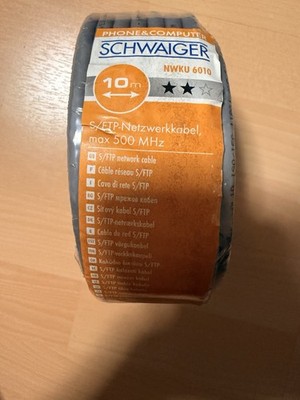 Schwaiger, CAT 6A Netzwerkkabel (S/FTP) 10m