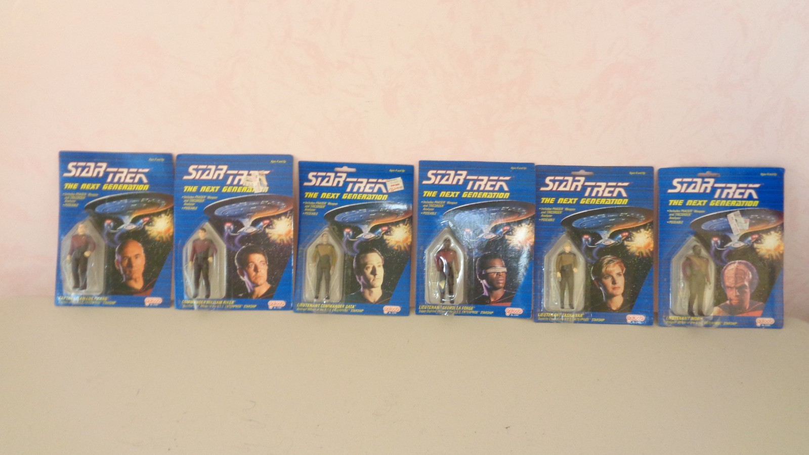 Set Picard Riker Data Yar Laforge Worf