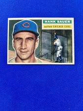 1956 Topps #41 Hank Sauer Chicago Cubs mid-level EX-MT+                B56#41A1