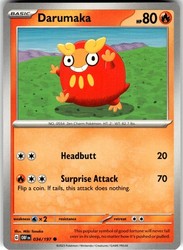 Darumaka 034/197 Obsidian Flames Common Pokemon Card