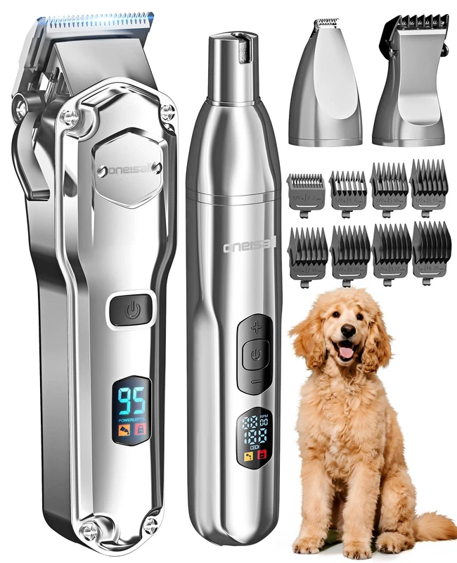 Dog Grooming Kit for Thick Coats Low Noise