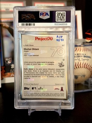 2021 Topps Project 70 - 2021 Topps Baseball Shohei Ohtani #547
