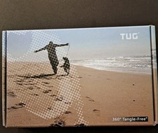 TUG 360 Tangle-Free Retractable Dog Leash meduim black/white to 55lbs pounds