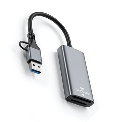 2 Slot CFast Memory Card Reader Aluminum Shell Fastlys Heat Dissipation