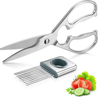 Multipurpose Kitchen Shears by WELLSTAR, Come Apart Heavy Duty German Stainless