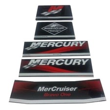 Mercury Mercruiser Quicksilver Bravo One Outdrive Klistremerker Sticker Set 37-881755A00