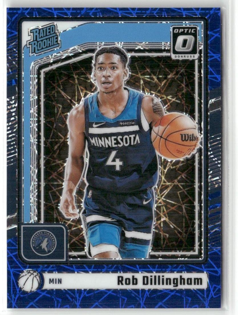 2024-25 Donruss Optic #259 Rob Dillingham Blue Velocity
