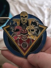BVS Entertainment Power Rangers Enamel Metal Frame Belt Buckle 1.5in Men