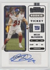 2022 Panini Contenders Rookie Ticket Micah McFadden #218 Auto 0u2j