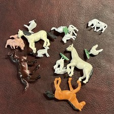 Safari Ltd Miniature Horse Figures Lot Plus Mini Farm Animals
