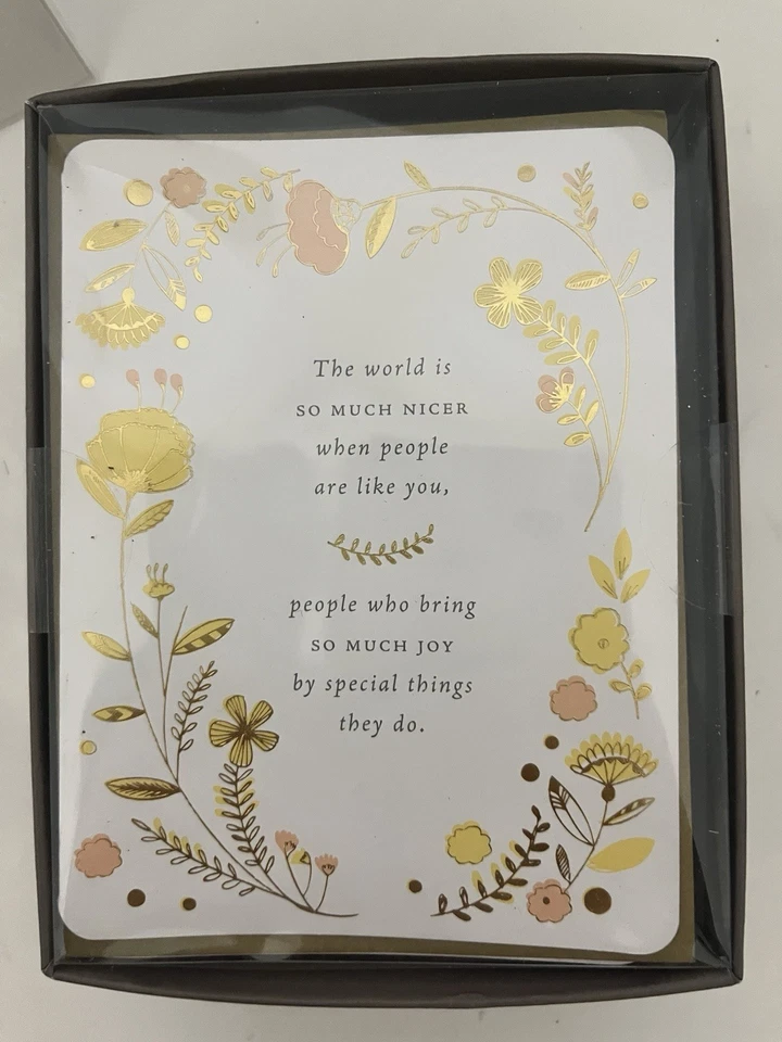 Tarjetas en caja American Greetings inspiradoras mensaje 24 tarjetas adornadas con oro + 1 EXTRA Foto 3 de 4