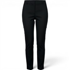 Tibi Black Snap Away Pants Slim Fit Ankle Length Trousers Size 4
