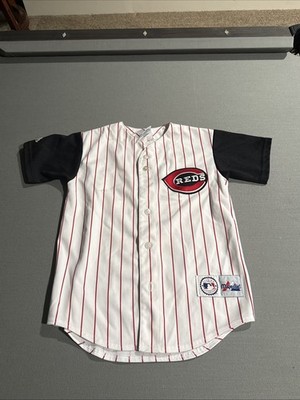 Ken Griffey #30 Cincinnati Reds Youth Medium BOTTOM BUTTON IS MISSING