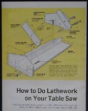 Use Table Saw as WOOD LATHE Jig How-To build PLANS Fluting