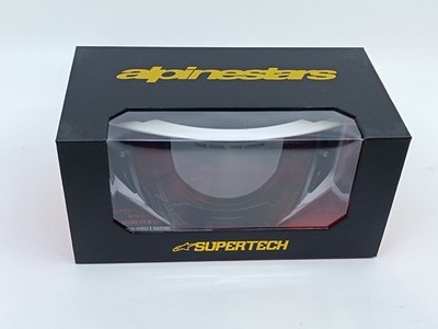 Alpinestars Supertech Corp Crossbrille   Silber verspiegelt   Weiß   NEU