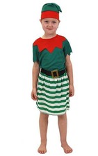 TODDLER ELF GIRL SANTAS HELPER FANCY DRESS CHRISTMAS COSTUME
