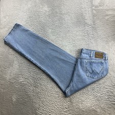 Pantalone jeans uomo vintage Wrangler W42 L34 blu denim regular fit dritto retrò