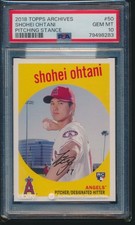 PSA 10 SHOHEI OHTANI/OTANI 2018 TOPPS ARCHIVES PITCHING LA Angels RC GEM MINT