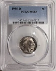 1935-D  Buffalo Nickel, MS65 PCGS, (13130)