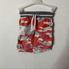 Mini Boden Red Camouflage Boys Pull On Shorts PLAY CONDITION