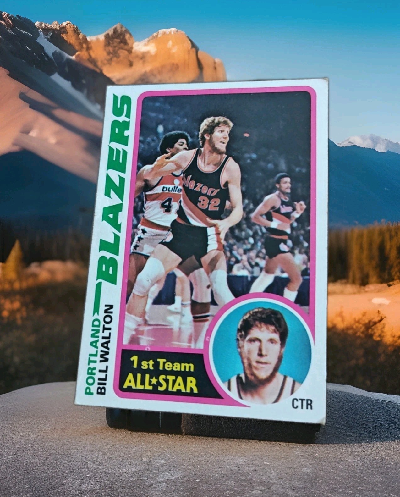 1978 TOPPS BASKETBALL Card # 1 BILL WALTON HOF Portland Trail Blazers C Vtg NBA