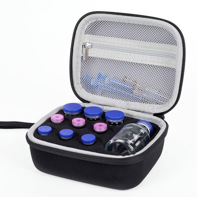 Vamctry 10 Slots Peptide Case for Fridge, Vial Storage Case for 1ml 3ml 5ml 1