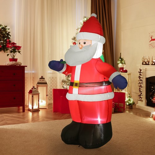 Blow Ups Santa Claus Reindeer on Sleigh with Gift Boxes, Built-in LED Lights🎅🏻 - Picture 47 of 48