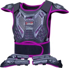 Kids Dirt Bike Gear Armor Set Chest Knee Elbow Pads Youth