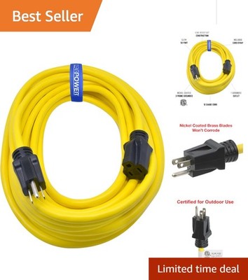 50 ft Flame Retardant Heavy Duty Extension Cord - Perfect for Cold Weather Use