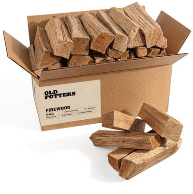 Kiln Dried Firewood - Oak, 1100 Cu. in, 16-18 Logs ~ 8'' x 2.5'' Logs.Cooking Wood