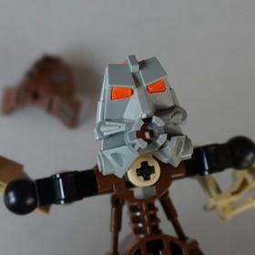 2001 LEGO Bionicle Pohatu Toa 8531 Complete Figure w/Canister - No Boulder/Rock