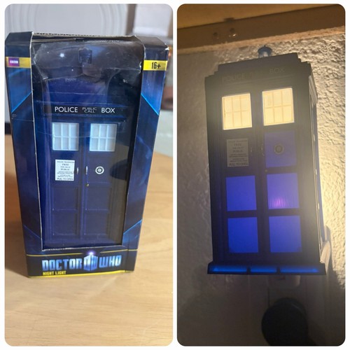 DOCTOR WHO Tardis Police Call Box Booth Night Light In Box ~ Working