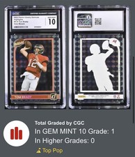 2022 Clearly Donruss Highlights Tom Brady #H-9 Holo Mosaic Bucs CGC 10 GEM MINT