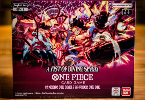 Bandai One Piece Card Game OP-11 A Fist of Divine Speed English Booster Box