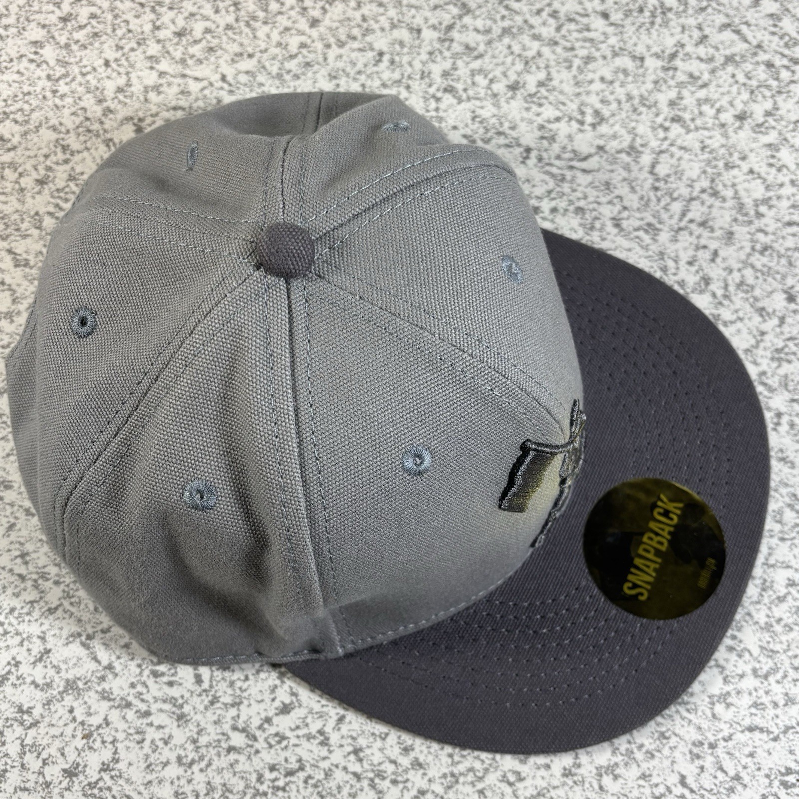 Baseballism Hat Cap Adjustable Snapback Gray Flag… - image 7