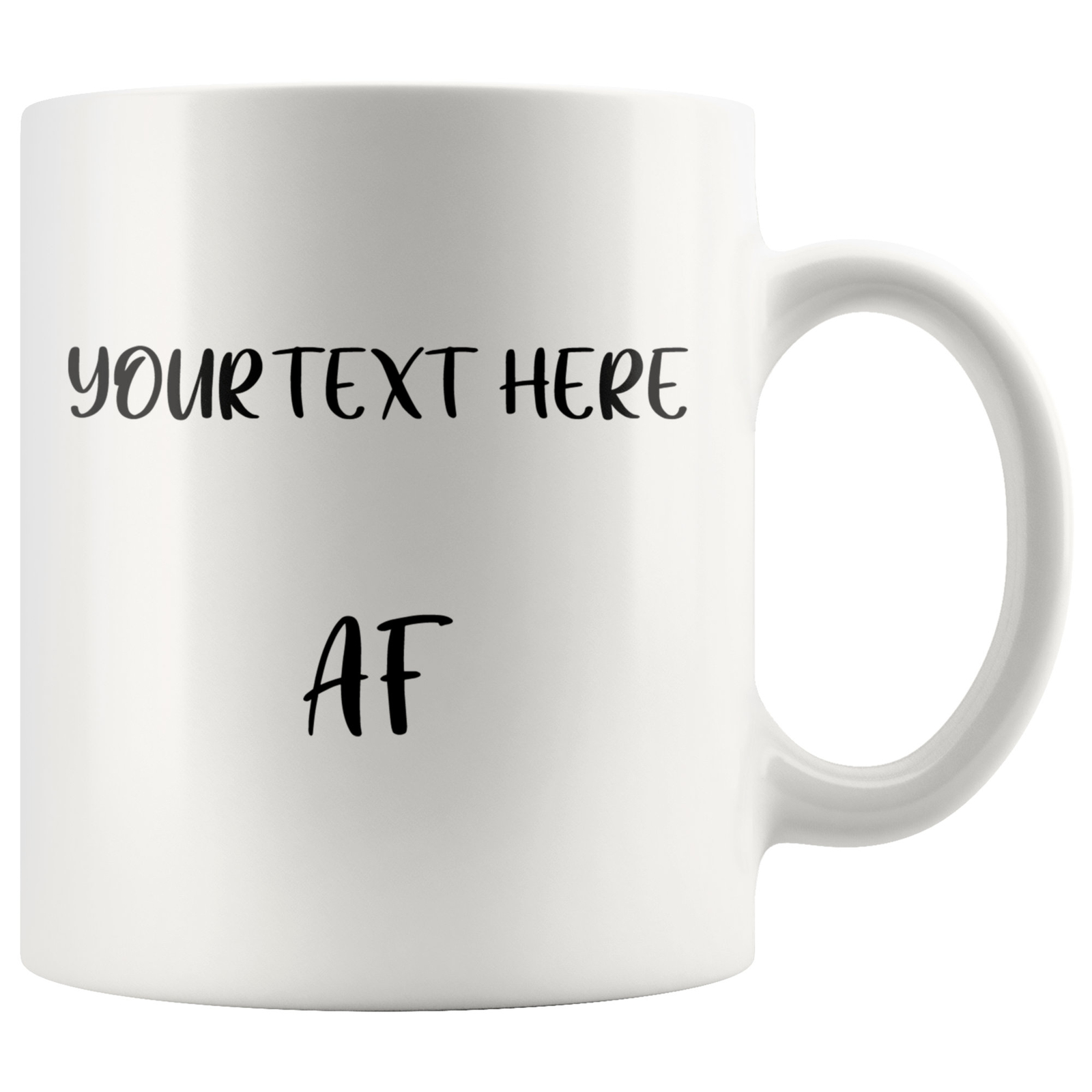 Personalized Custom Mug  Your Text  Af Mug As F*ck Custom Gifts Birthday Gifts