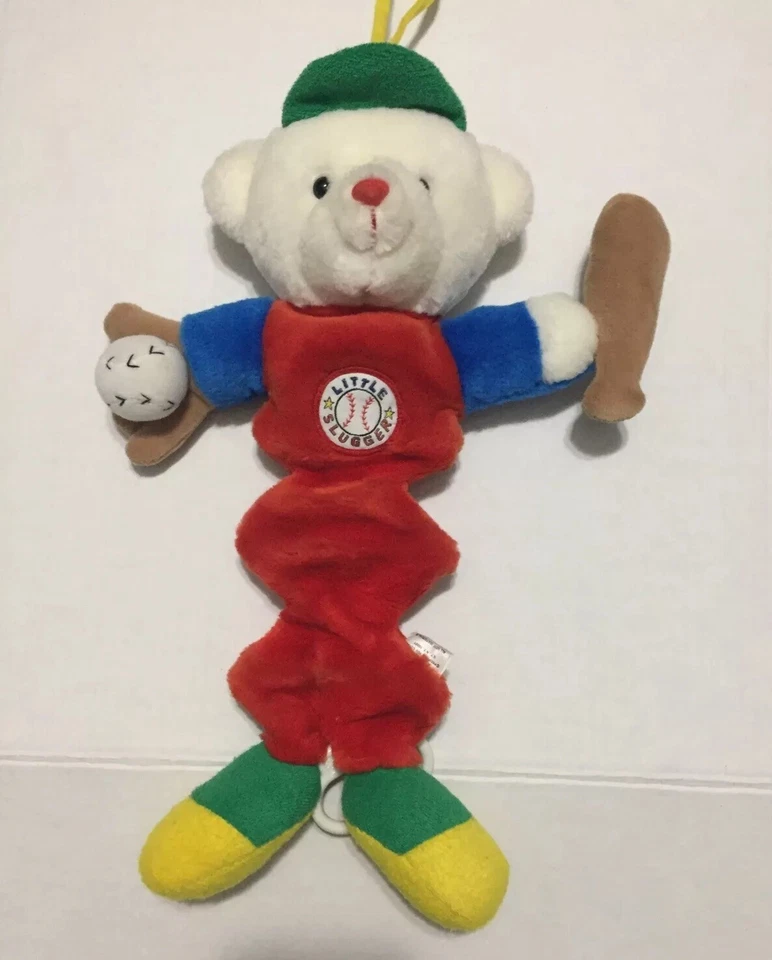 Juguete musical de prestigio de colección juguete de tirar de oso béisbol pequeño toletero Foto 4 de 4