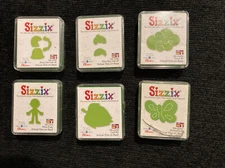 Provo Craft Sizzix (lot Of 6) Small Green Die in Case