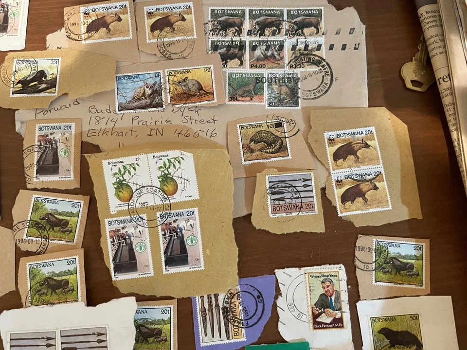 Botsuana - Juego de aproximadamente 150 estampillas - USADAS Foto 3 de 4