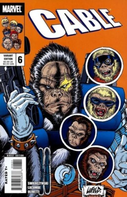 CABLE ISSUE 6 - VOLUME 2 LIEFELD 1:10 HOMAGE VARIANT C - MARVEL COMICS 2008