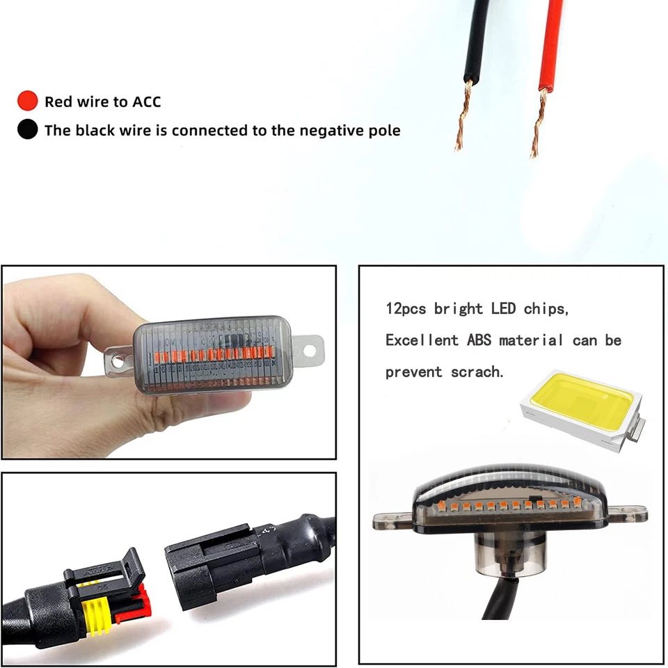 5x Para Chevrolet Colorado 2017-2020 Parrilla Delantera Humo Luz LED Estilo Raptor Foto 4 de 4