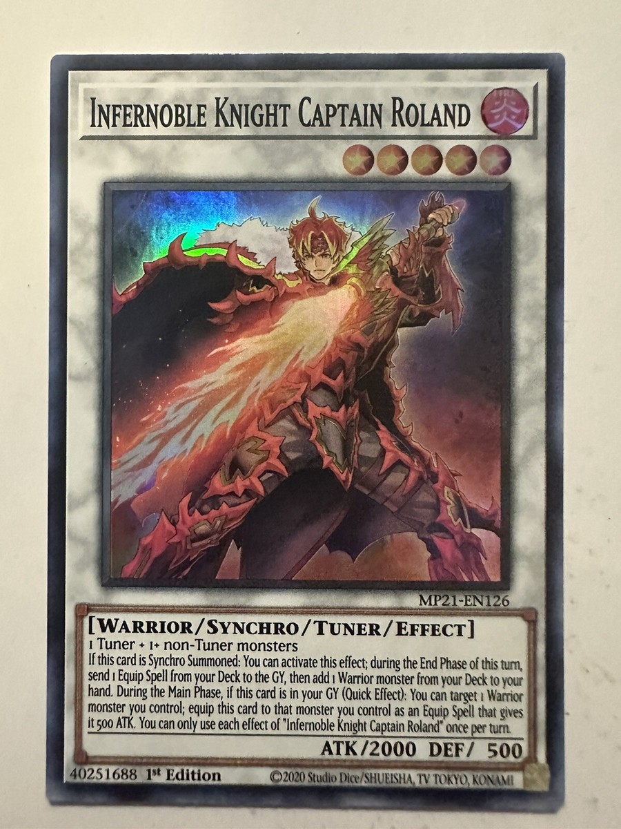 Yugioh! Infernoble Knight Captain Roland - MP21-EN126 - Super Rare