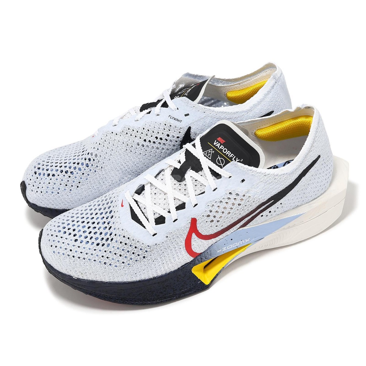 Nike ZoomX Vaporfly Next% 3 White Red Yellow Men Racing Nike ZoomX Vaporfly Next% 3 White Red Yellow Men Racing