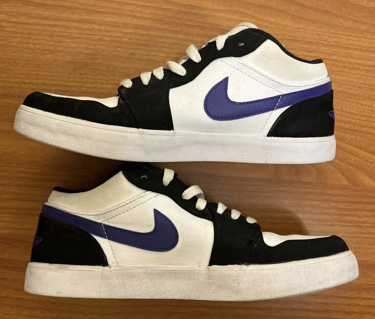 Nike Air Jordan 1 V.2 Zapatillas bajas de cuero oscuro Concord talla 8,5 584794-006 Foto 3 de 4