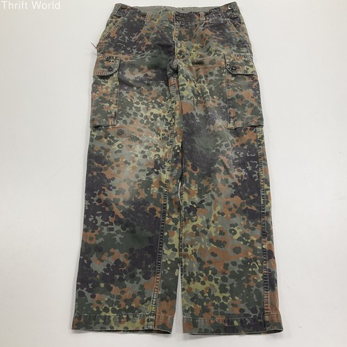 German Army Flecktarn Camouflage Cargo Pants Size 34 x 29 Vintage eBay
