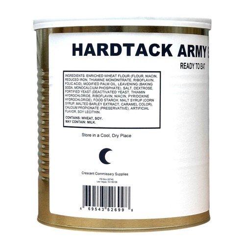 Case (6 #10 cans) of US-made Military Surplus Hardtack Army Bread, Ready to Eat - Picture 4 of 7