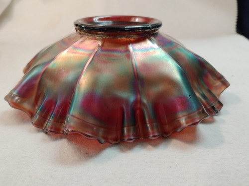 FENTON AMETHYST THISTLE CARNIVAL GLASS BOWL - Picture 5 of 8